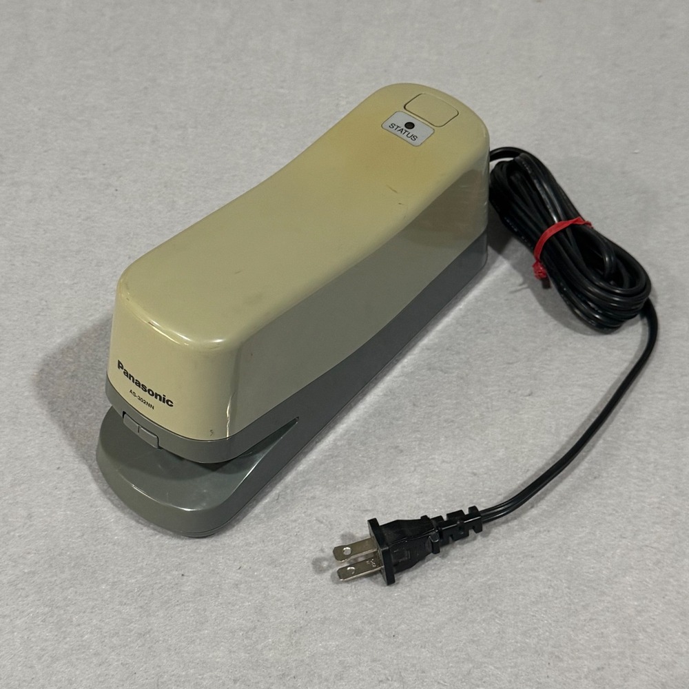 Panasonic Electric Stapler Beige AS-302NN Vintage Made in Japan